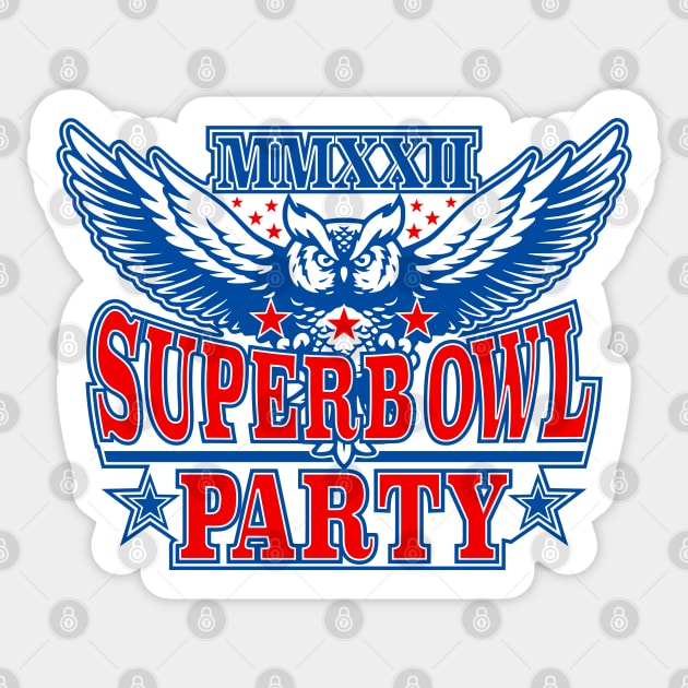 Superb Owl Party Sticker by RavenWake